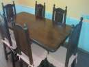 haz click para ver mas detalles de  Juego de mesa con 6 sillas con almohadones